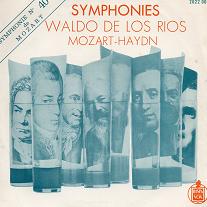 45T de Waldo de los rios "symphonies Mozart-Haydn"